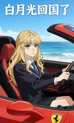 短剧《白月光回国了》海报