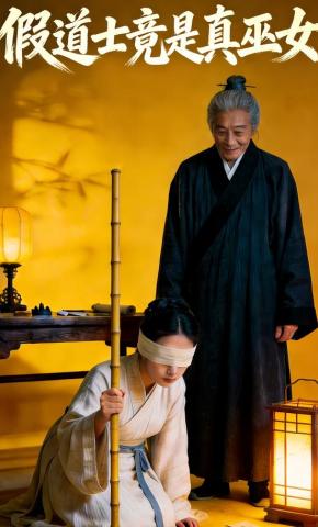 短剧《假道士竟是真巫女》海报