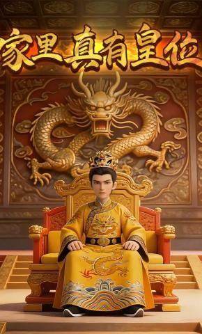 短剧《家里真有皇位》海报