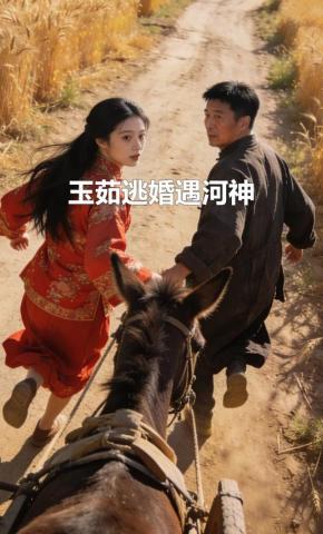 短剧《玉茹逃婚遇河神》海报