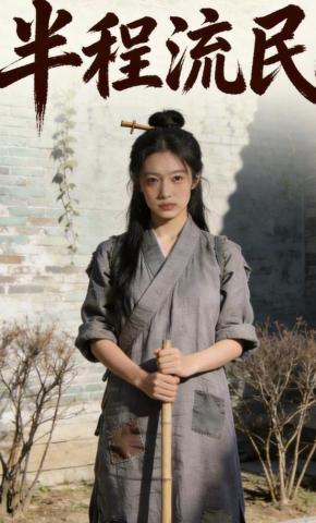 短剧《半程流民》海报