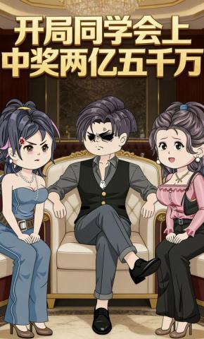 短剧《开局同学会上中奖两亿五千万》海报