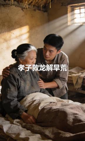 短剧《孝子救龙解旱荒》海报