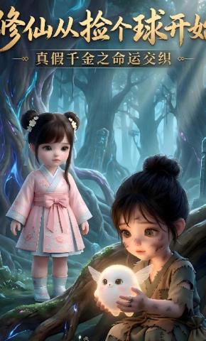 短剧《修仙从捡个球开始》海报