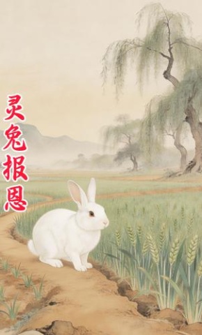 短剧《灵兔报恩》海报