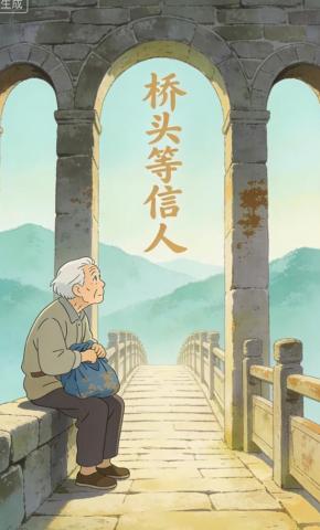 短剧《桥头等信人》海报