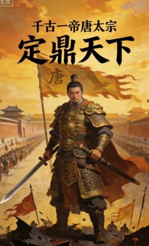 短剧《千古一帝唐太宗定鼎天下》海报