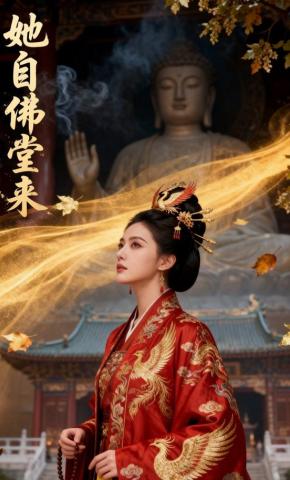 短剧《她自佛堂来》海报