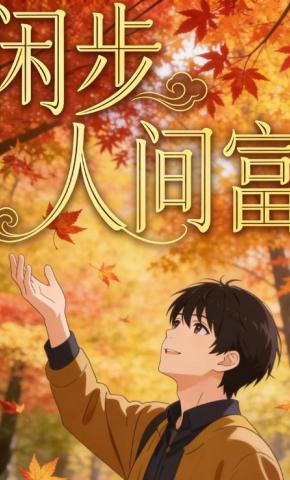短剧《闲步人间富》海报
