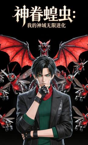 短剧《神眷蝗虫：我的神域无限进化》海报