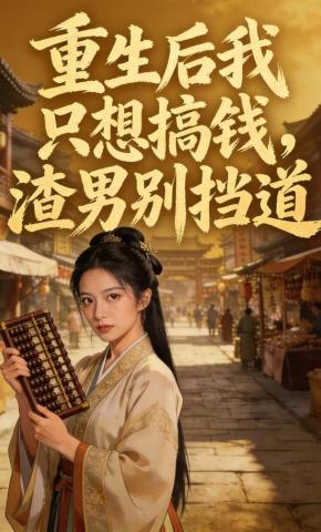 短剧《重生后我只想搞钱，渣男别挡道》海报