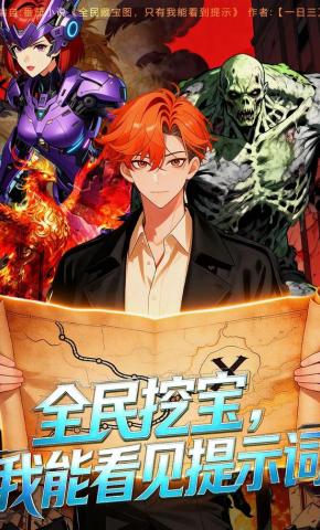 短剧《全民挖宝，我能看见提示词》海报