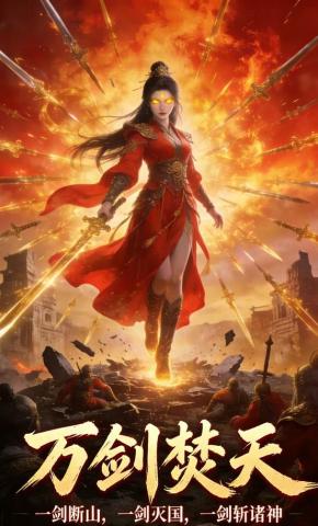 短剧《万剑焚天》海报
