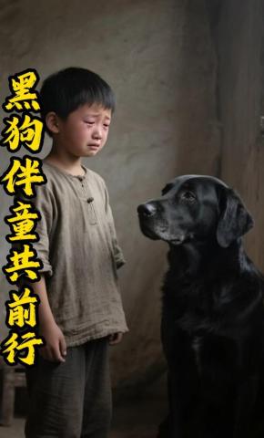 短剧《黑狗伴童共前行》海报