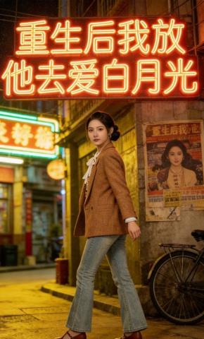 短剧《重生后我放他去爱白月光》海报