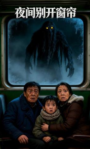 短剧《夜里别开窗帘》海报