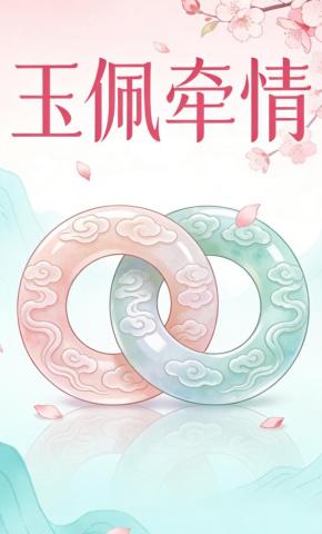短剧《玉佩牵情》海报