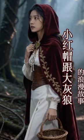 短剧《小红帽跟大灰狼的浪漫故事》海报