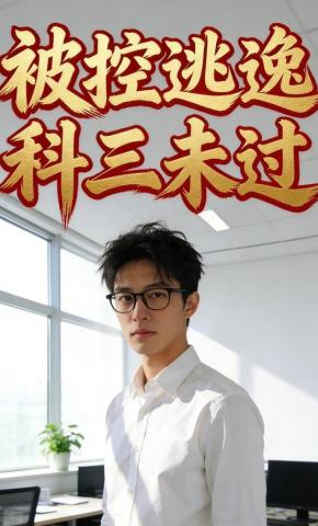 短剧《被控逃逸科三未过》海报