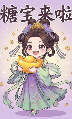 短剧《糖宝来啦》海报