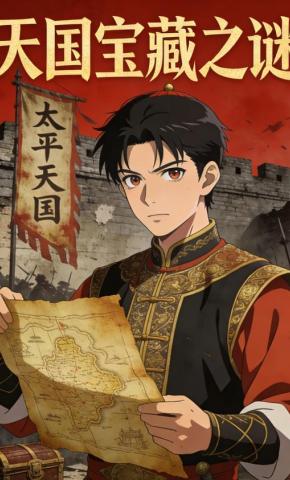 短剧《天国宝藏之谜》海报