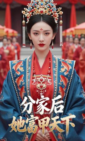 短剧《分家后她富甲天下》海报