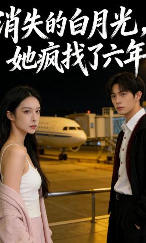 短剧《消失的白月光，她疯找了六年》海报