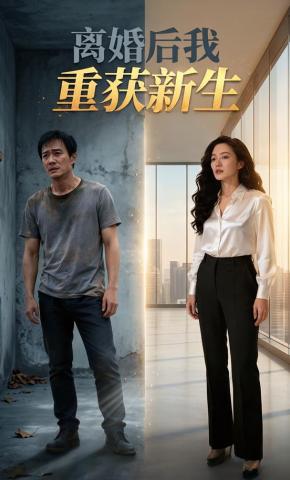 短剧《离婚后，我重获新生》海报
