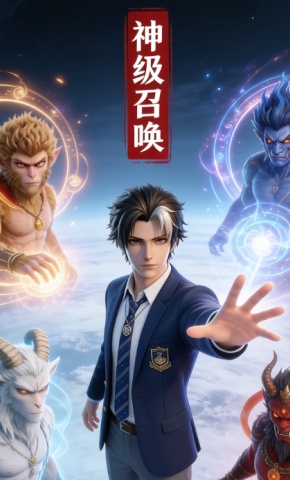 短剧《神级召唤》海报