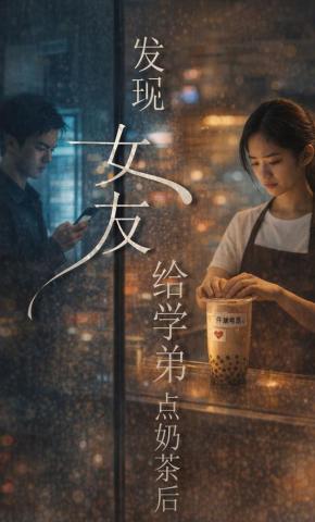 短剧《发现女友给学弟点奶茶后》海报