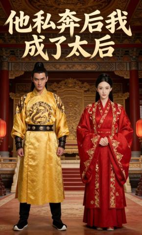 短剧《他私奔后我成了太后》海报