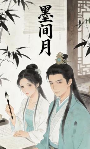 短剧《墨间月》海报