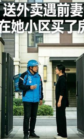 短剧《送外卖遇前妻，在她小区买了房》海报