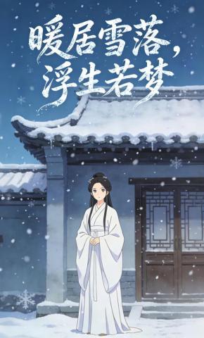 短剧《暖居雪落，浮生若梦》海报