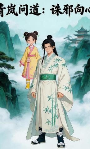 短剧《青岚问道：诛邪向心》海报