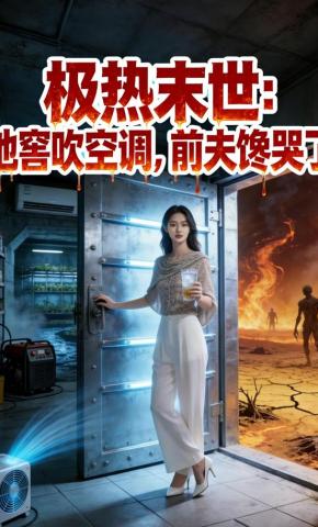 短剧《极热末世：地窖吹空调，前夫馋哭了》海报