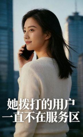 短剧《她拨打的用户，一直不在服务区》海报