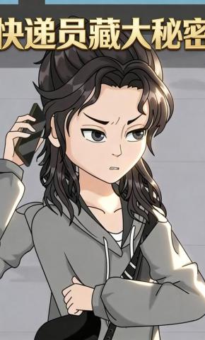 短剧《快递员藏大秘密》海报