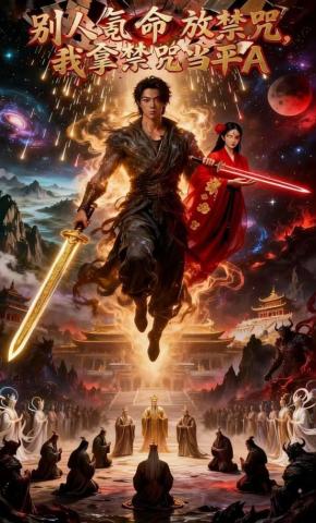 短剧《别人氪命放禁咒，我拿禁咒当平A》海报