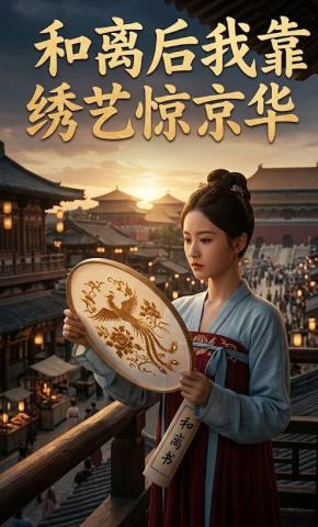 短剧《和离后我靠绣艺惊京华》海报