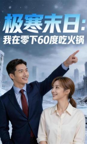 短剧《极寒末日：我在零下60度吃火锅》海报