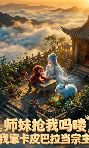 短剧《师妹抢我吗喽，我靠卡皮巴拉当宗主》海报