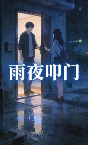 短剧《雨夜叩门》海报