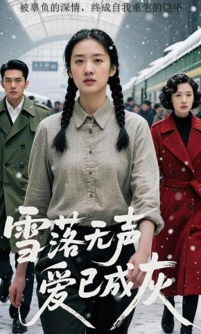 短剧《雪落无声，爱已成灰》海报