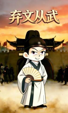 短剧《弃文从武》海报