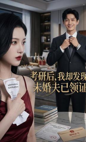 短剧《考研后，我却发现未婚夫已领证》海报