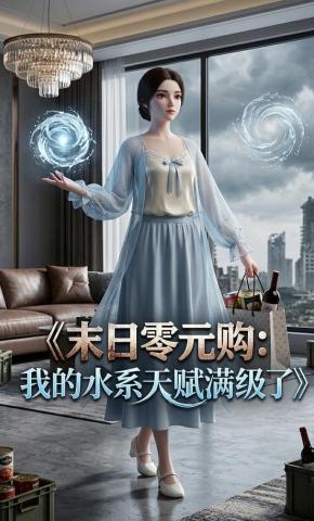 短剧《末日零元购：我的水系天赋满级了》海报