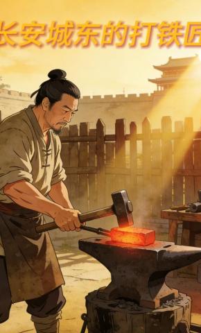短剧《长安城东的打铁匠》海报