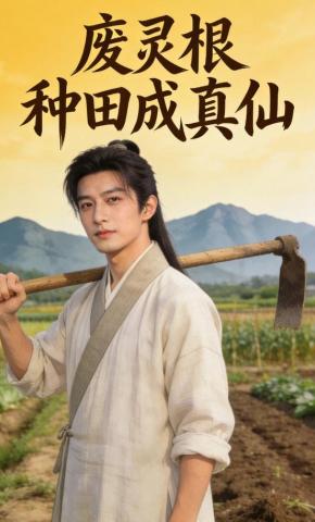短剧《废灵根种田成真仙》海报