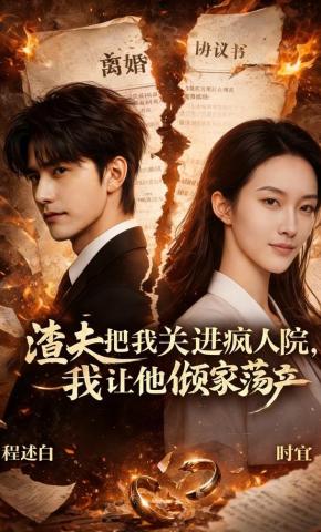 短剧《渣夫把我关进疯人院，我让他倾家荡产》海报